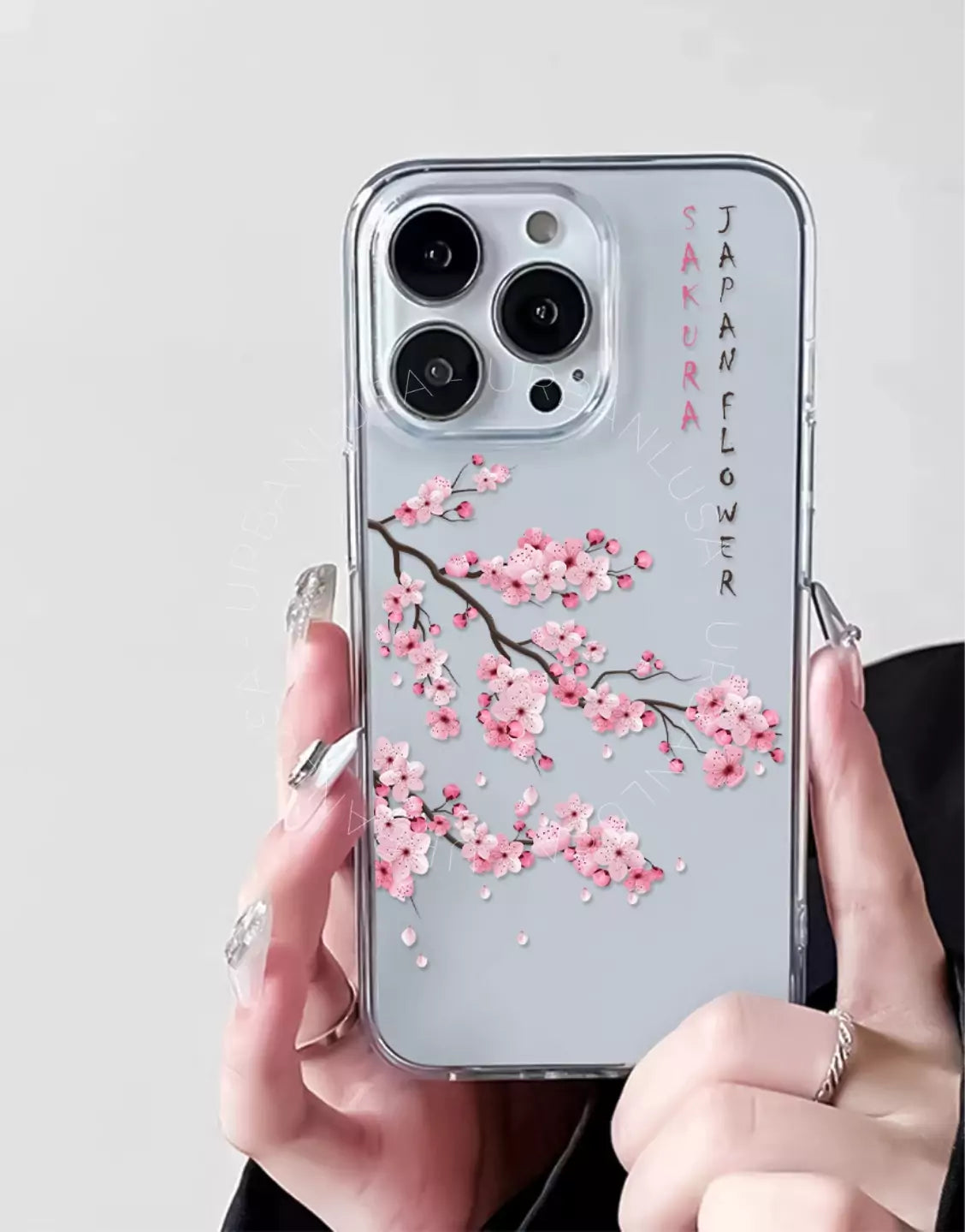 Coque de téléphone à motif de sourire esthétique pour iPhone / Samsung