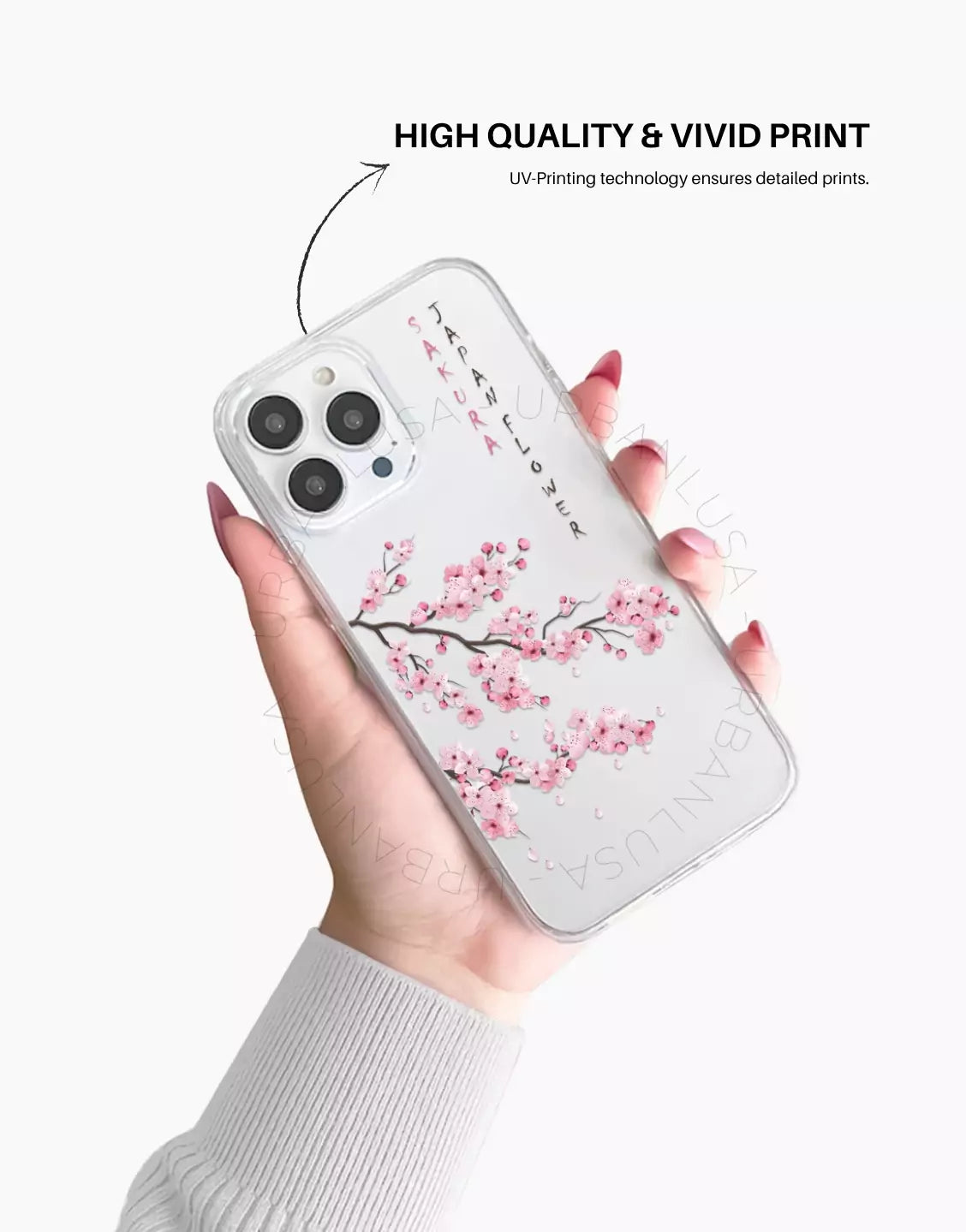 Coque de téléphone à motif de sourire esthétique pour iPhone / Samsung
