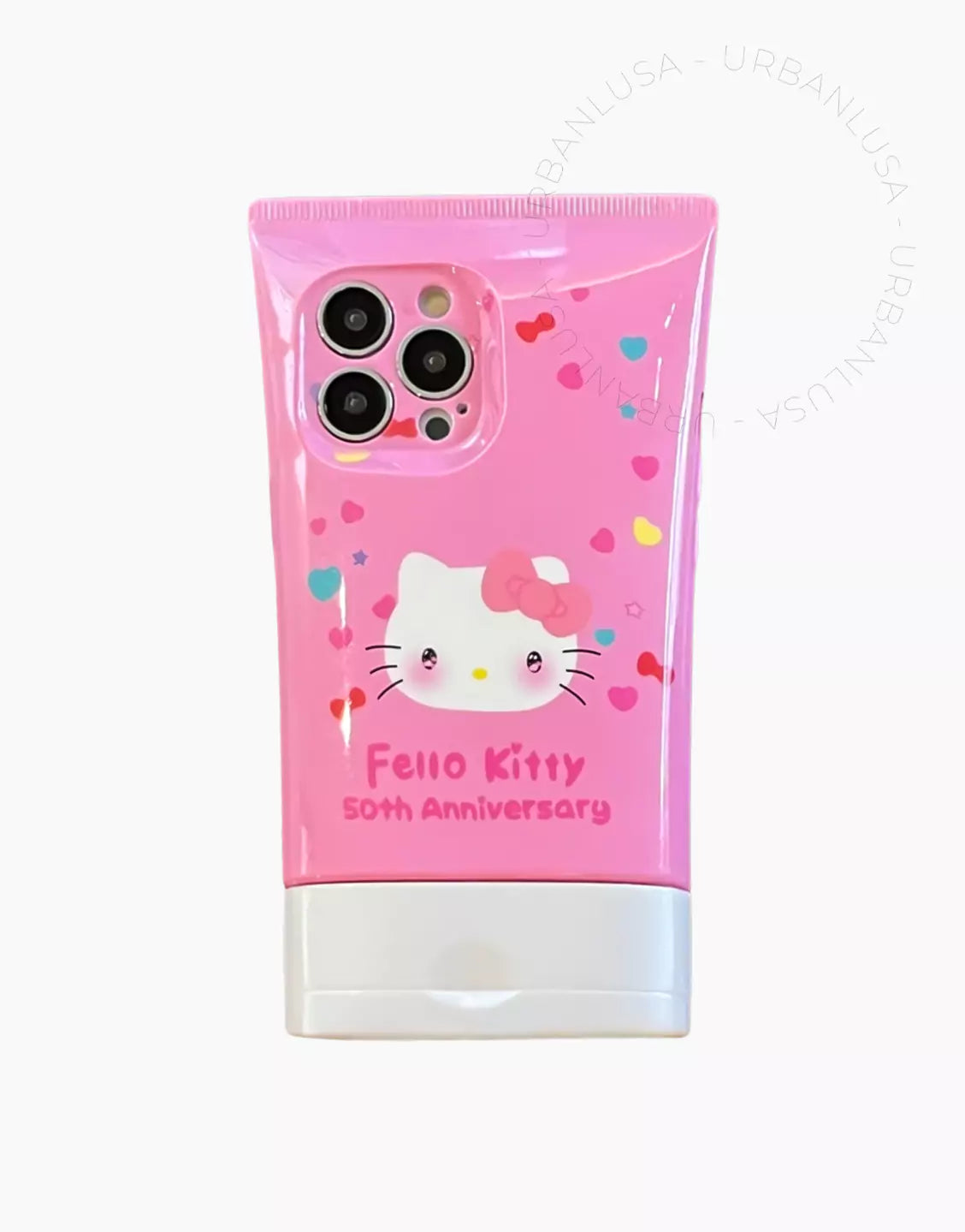 Kawaii Pink KT 3D Cleanser iPhone Case