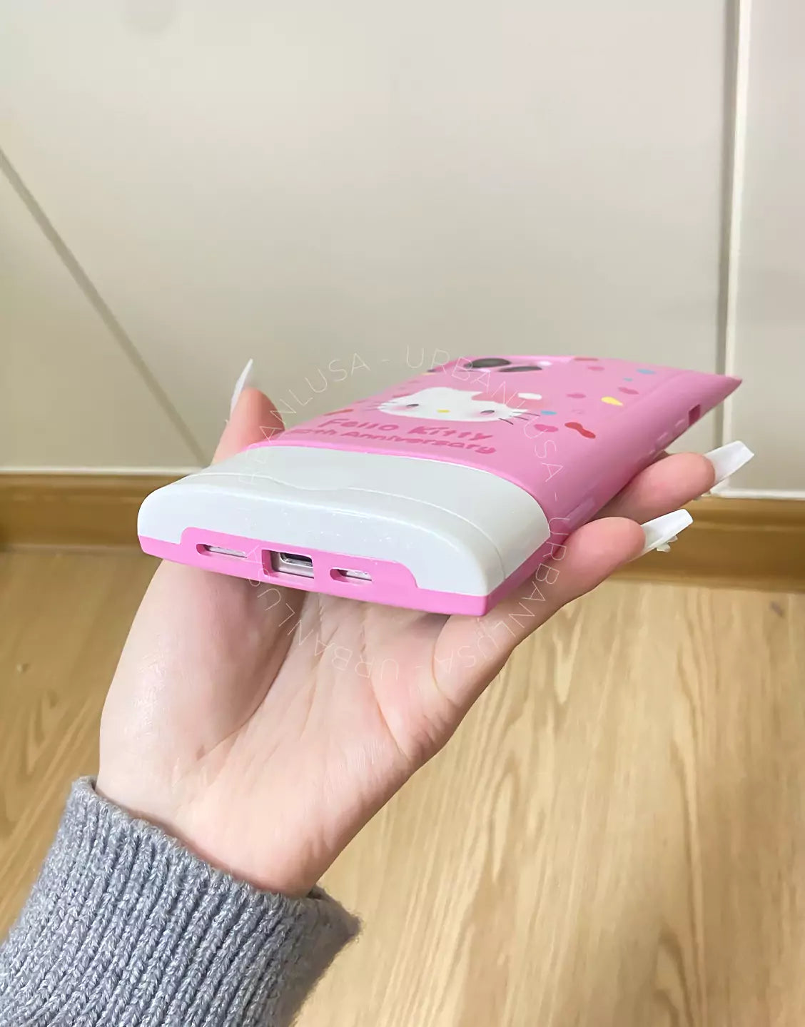 Kawaii Pink KT 3D Cleanser iPhone Case