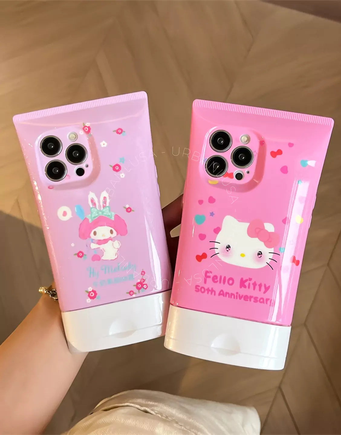 Kawaii Pink KT 3D Cleanser iPhone Case
