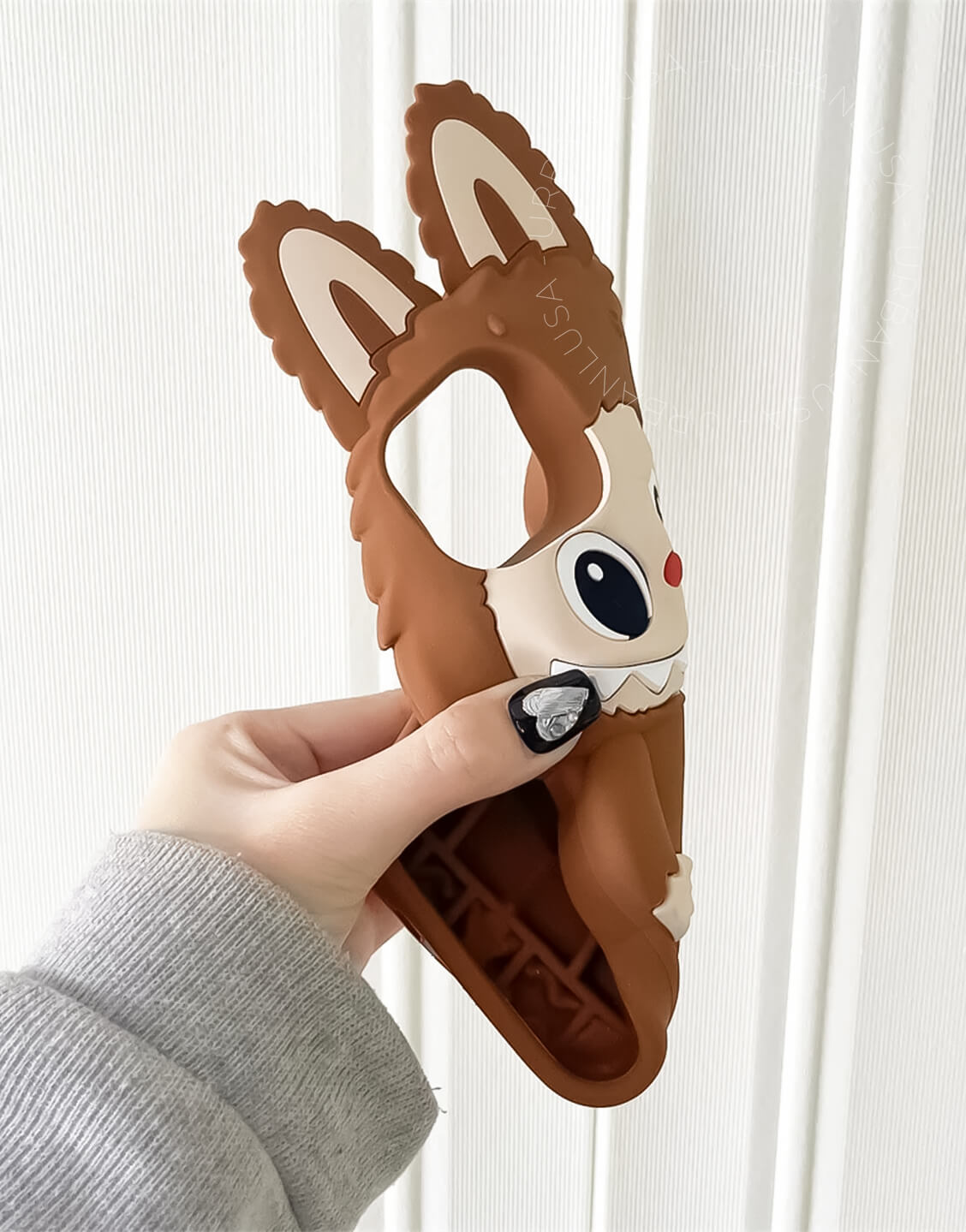 Kawaii 3D Rabbits Silicone iPhone Case - URBANLUSA
