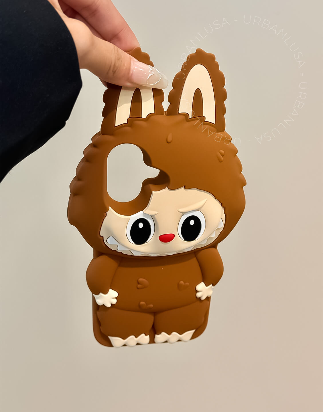 Kawaii 3D Rabbits Silicone iPhone Case - URBANLUSA