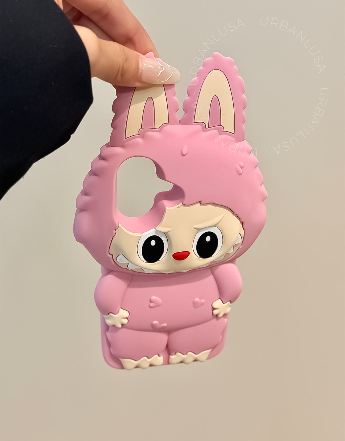 Kawaii 3D Rabbits Silicone iPhone Case - URBANLUSA