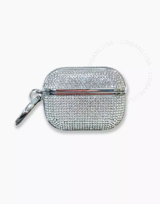 Lux Silver Diamond AirPods Case
