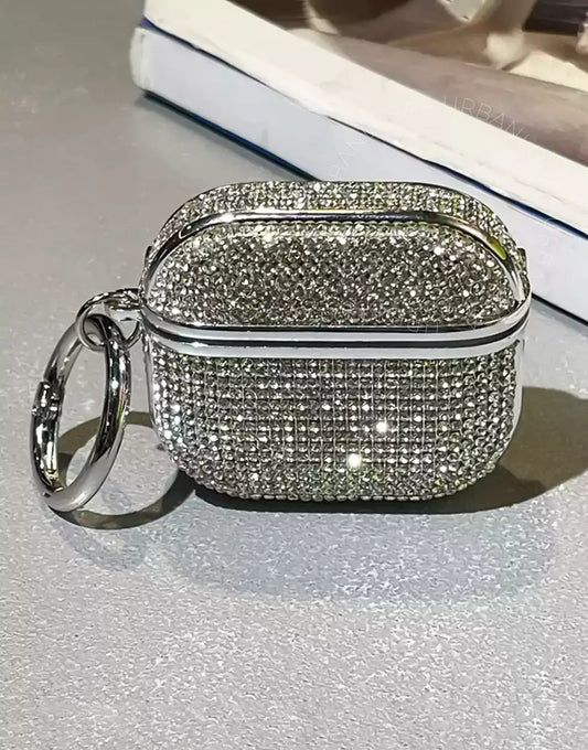 Lux Silver Diamond AirPods Case