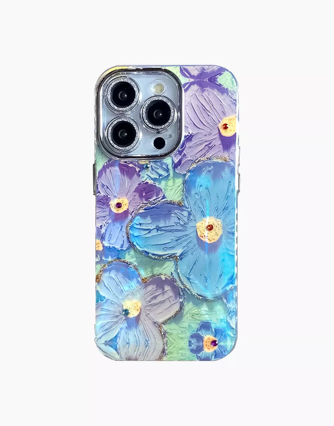 Luxury Flowers Glitter Laser iPhone/Samsung Case
