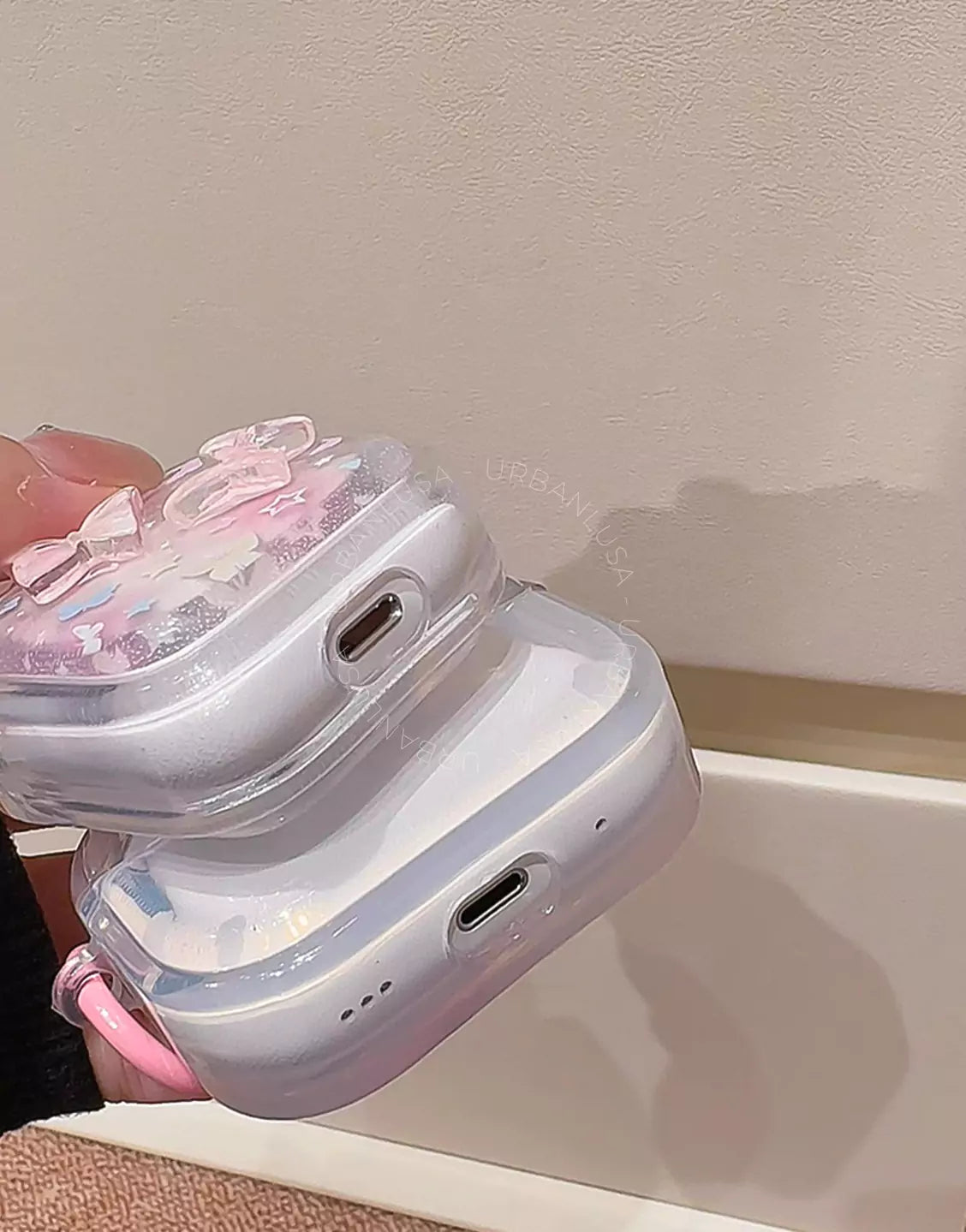 Pastel Pink Butterfly Coquette Aesthetic AirPods 4 Pro 2 Case AirPods 4 Case AirPods 1 2 Case, Cute AirPods 3 Case, AirPods Pro Case, Aesthetic AirPods Case