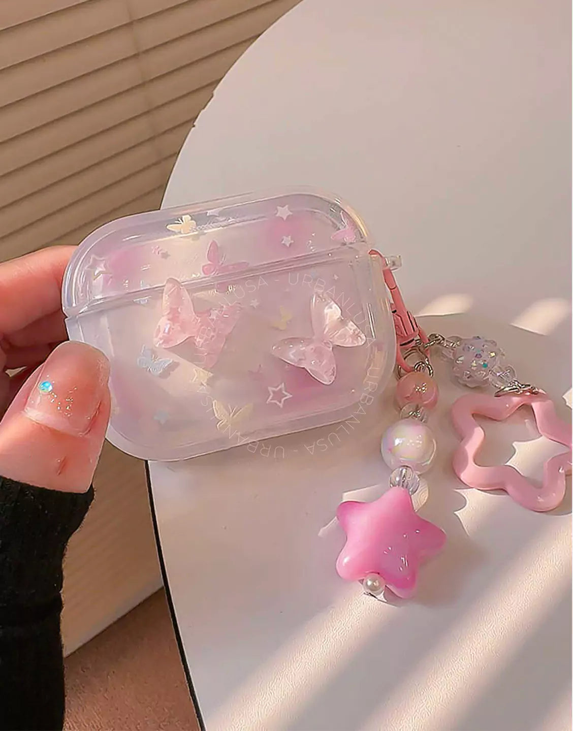 Pastel Pink Butterfly Coquette Aesthetic AirPods 4 Pro 2 Case AirPods 4 Case AirPods 1 2 Case, Cute AirPods 3 Case, AirPods Pro Case, Aesthetic AirPods Case
