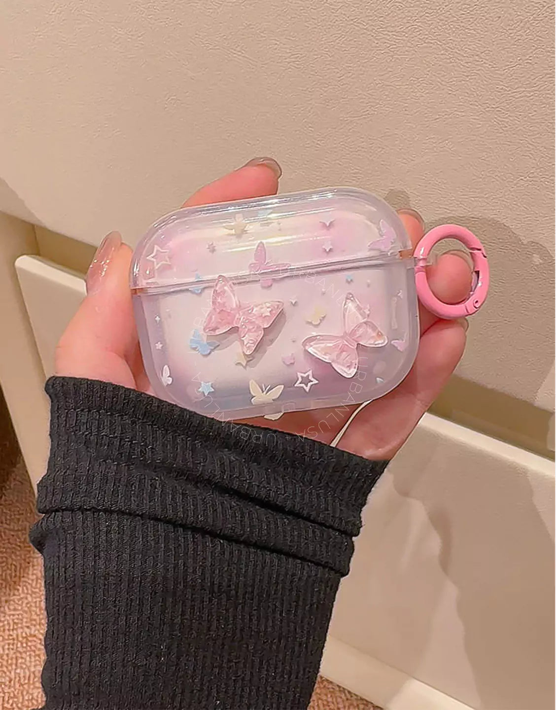 Pastel Pink Butterfly Coquette Aesthetic AirPods 4 Pro 2 Case AirPods 4 Case AirPods 1 2 Case, Cute AirPods 3 Case, AirPods Pro Case, Aesthetic AirPods Case