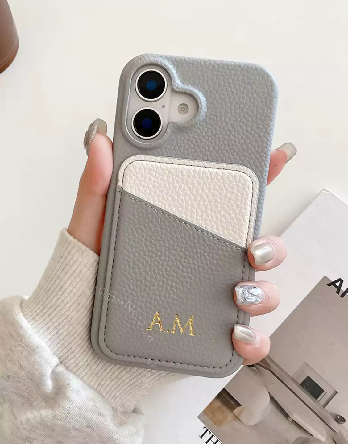 Magnifique coque transparente à paillettes pour iPhone