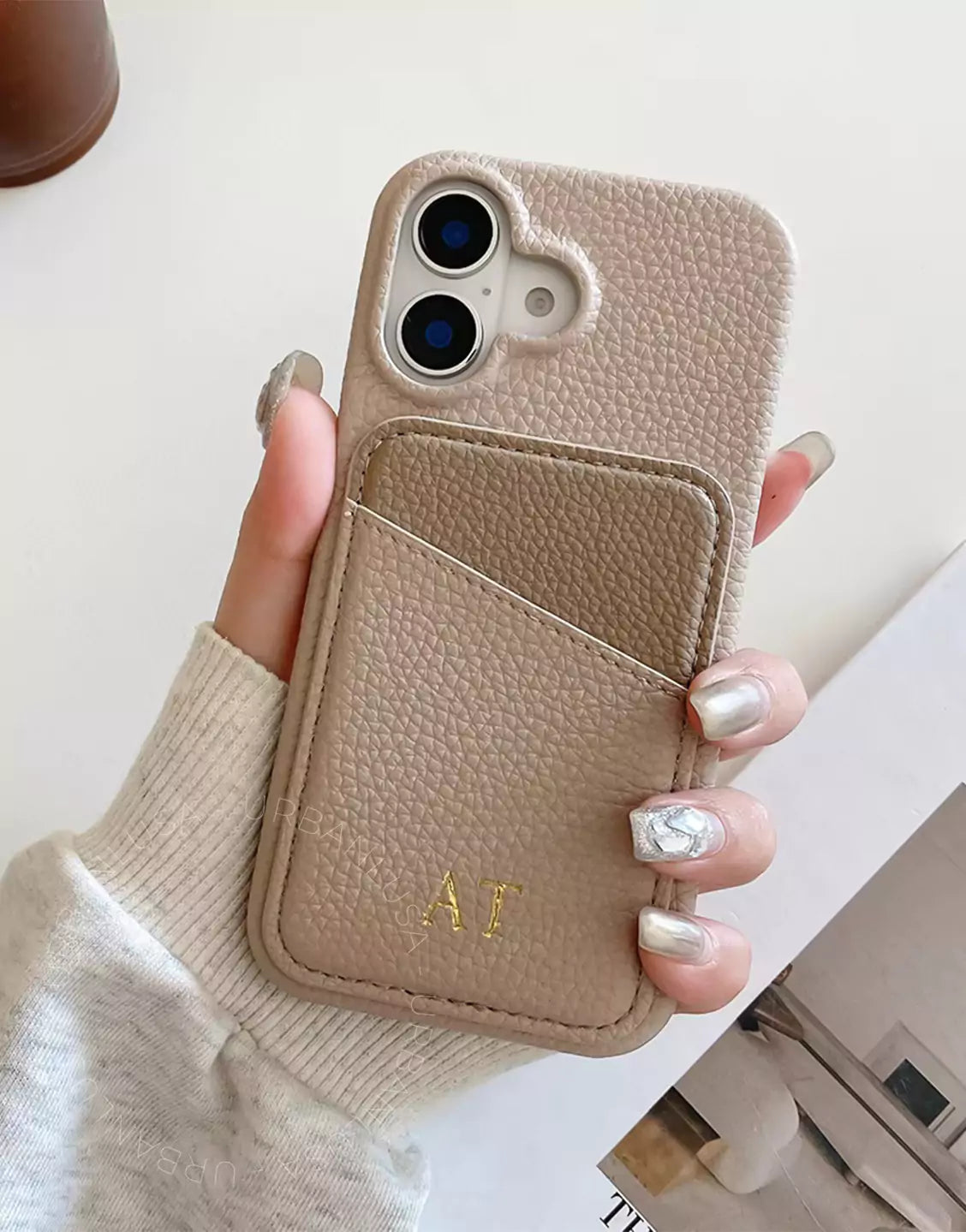 Magnifique coque transparente à paillettes pour iPhone