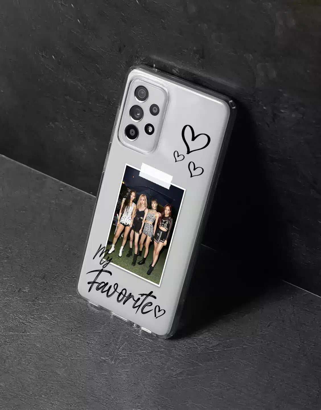 Coque de téléphone à motif de sourire esthétique pour iPhone / Samsung