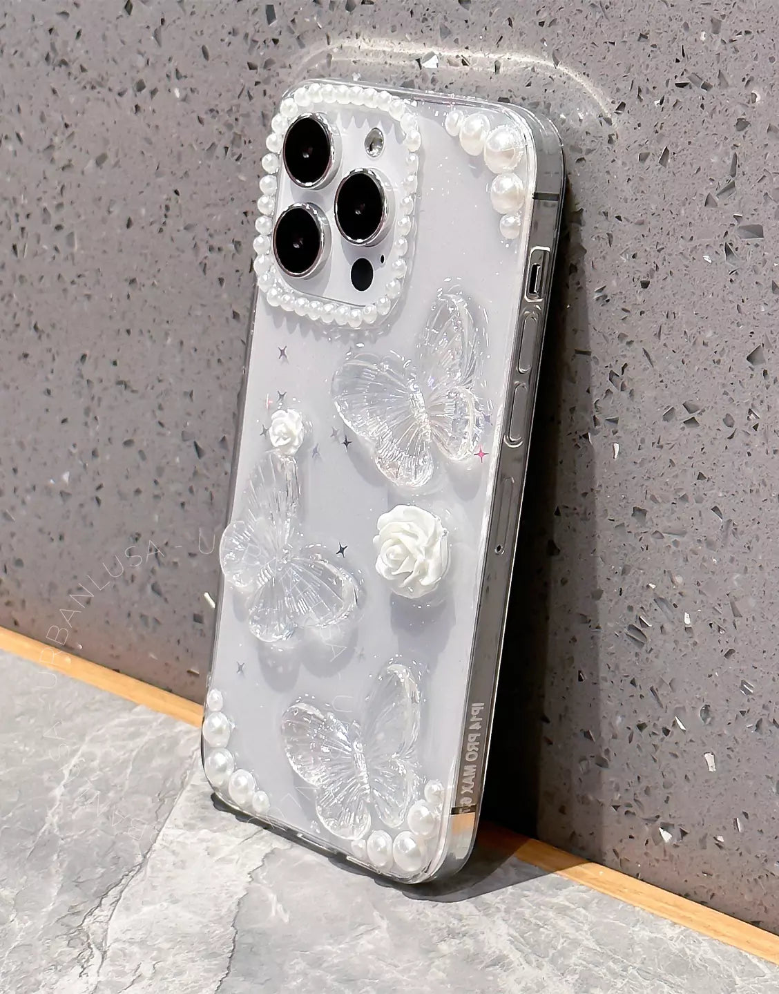 Prachtige glitter bling doorzichtige iPhone-hoes