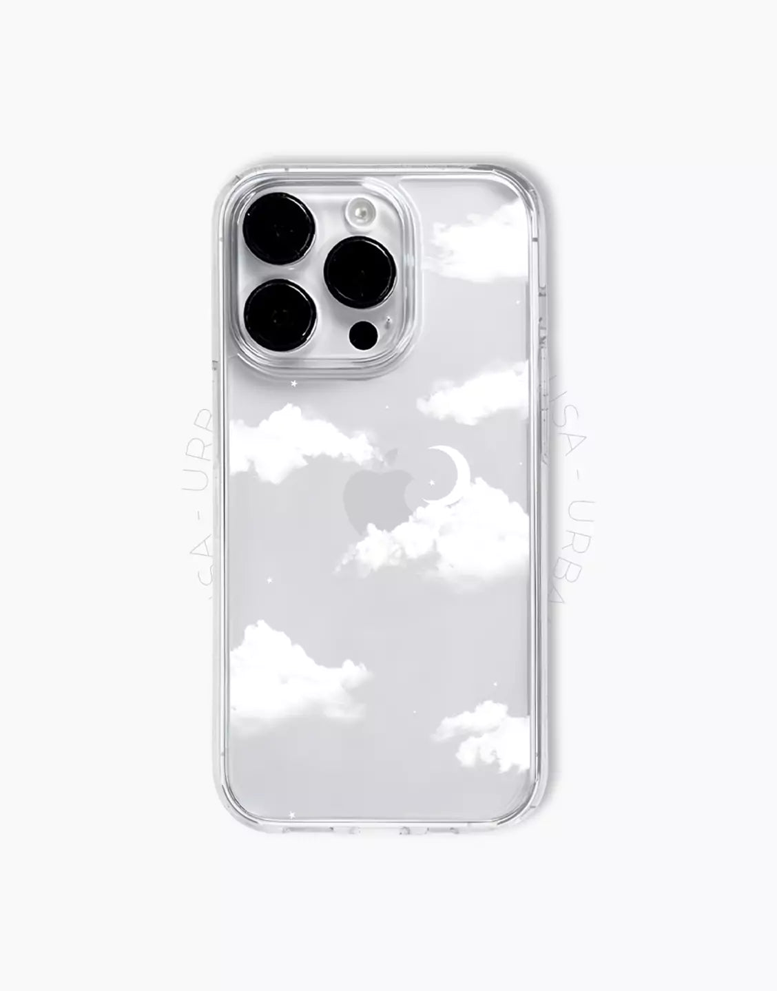 Mooie wolken doorzichtige telefoonhoes iPhone / Samsung
