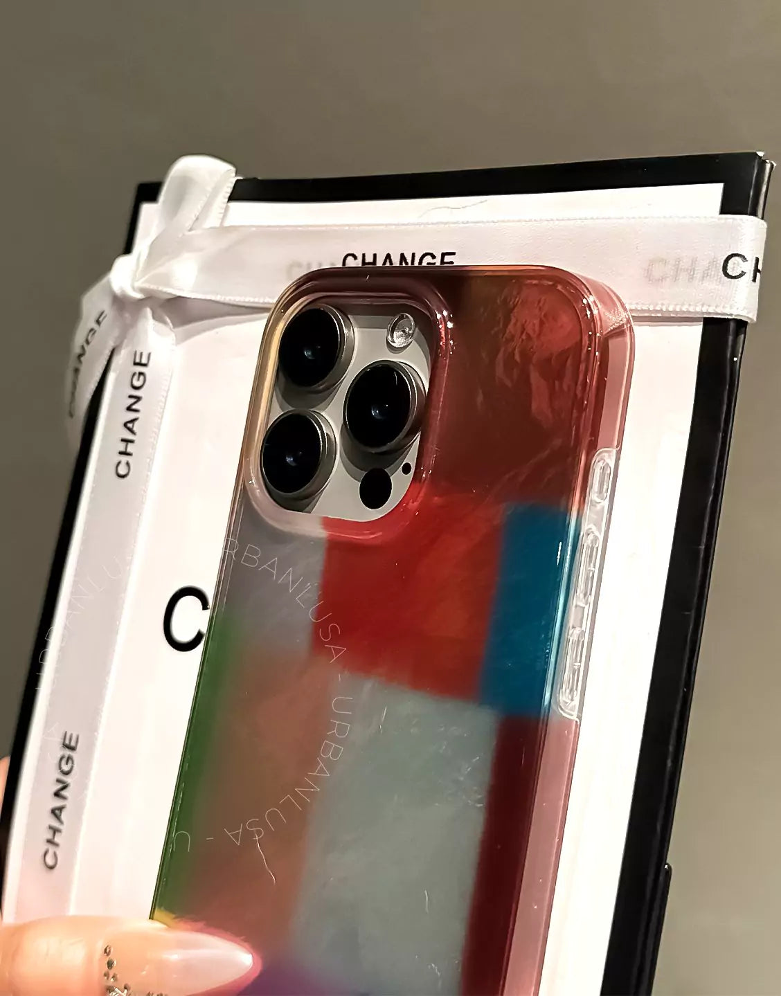 Retro Colorful Grid iPhone Case - URBANLUSA