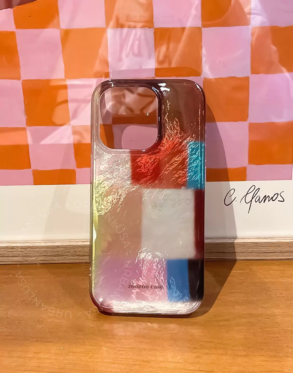 Retro Colorful Grid iPhone Case - URBANLUSA