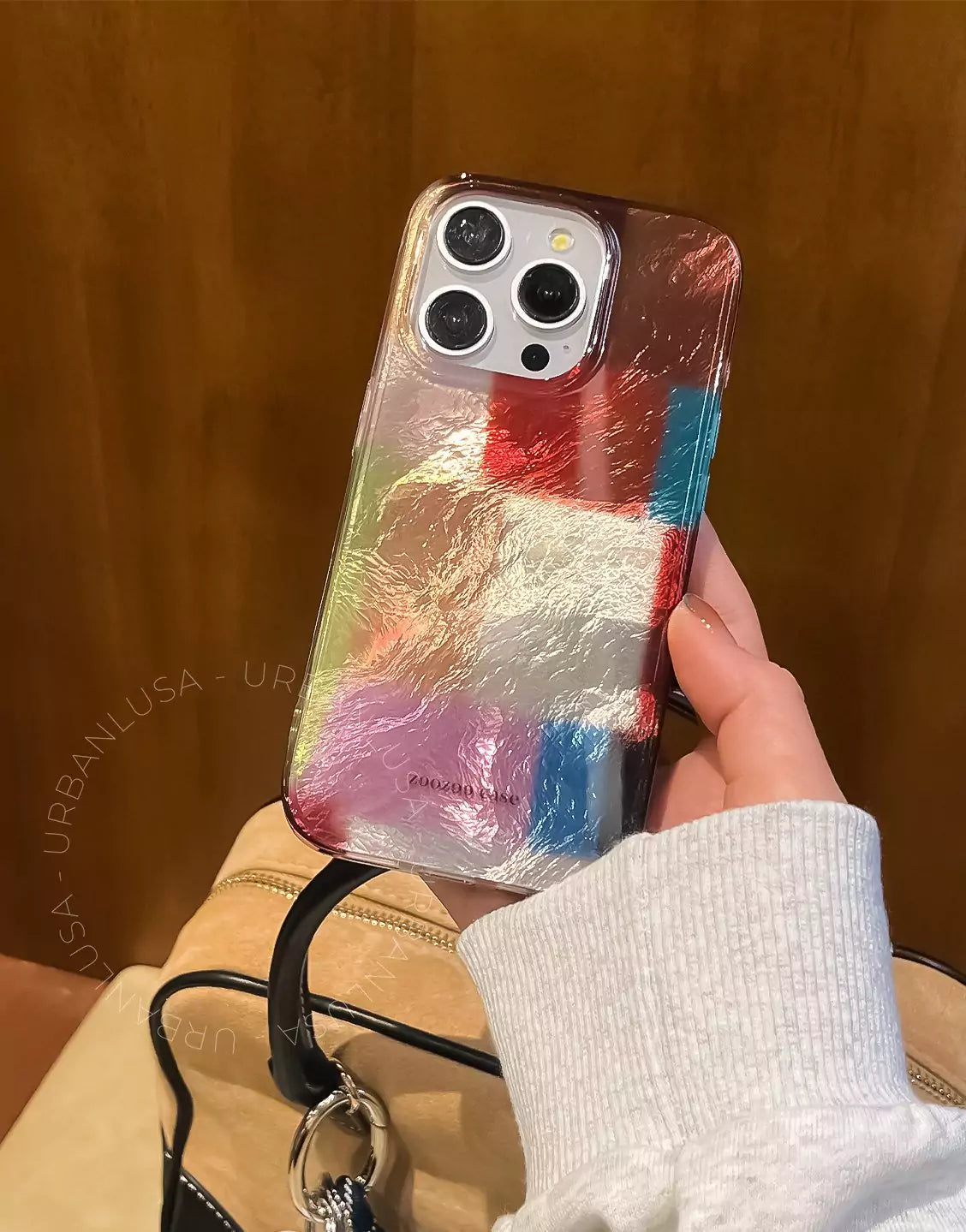 Retro Colorful Grid iPhone Case - URBANLUSA