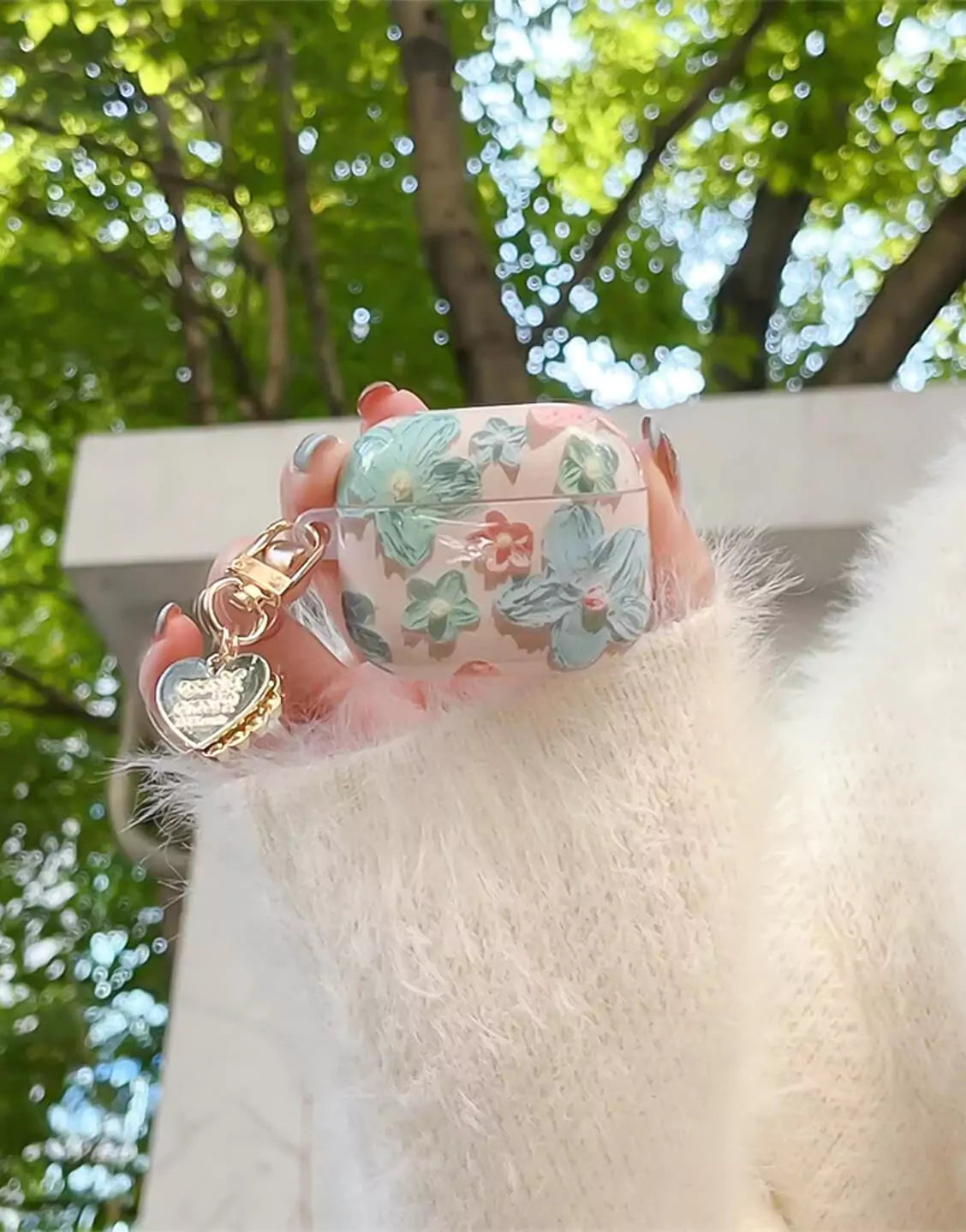 Retro Pink Flowers AirPods Case - URBANLUSA