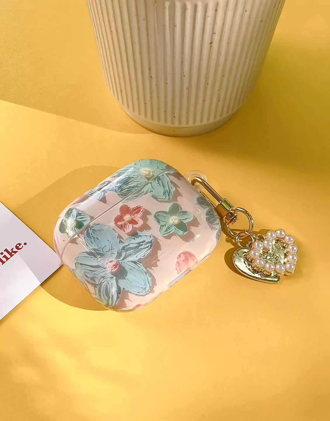 Retro Pink Flowers AirPods Case - URBANLUSA