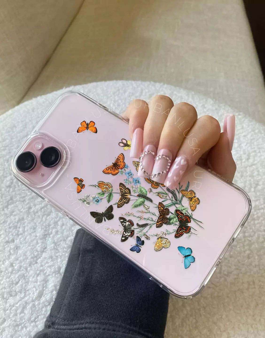 Vintage Butterfly Aesthetic iPhone Case