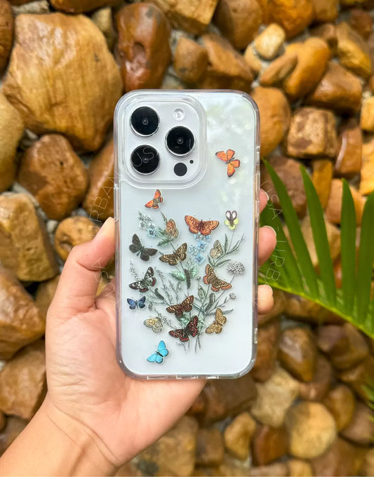 Vintage Butterfly Aesthetic iPhone Case