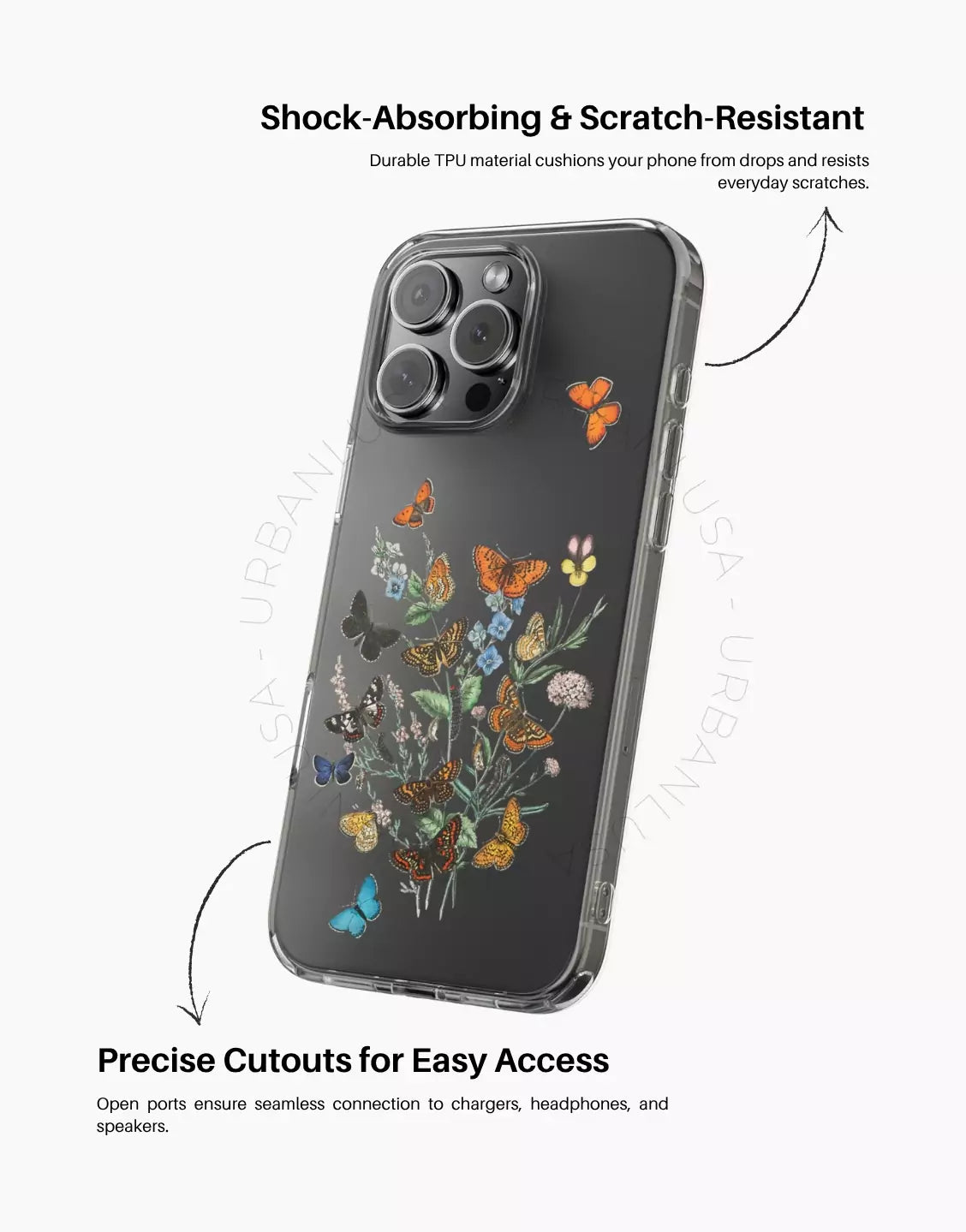 Vintage Butterfly Aesthetic iPhone Case