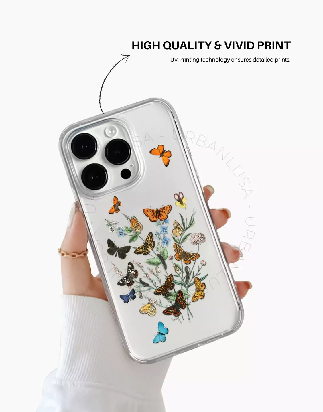 Vintage Butterfly Aesthetic iPhone Case