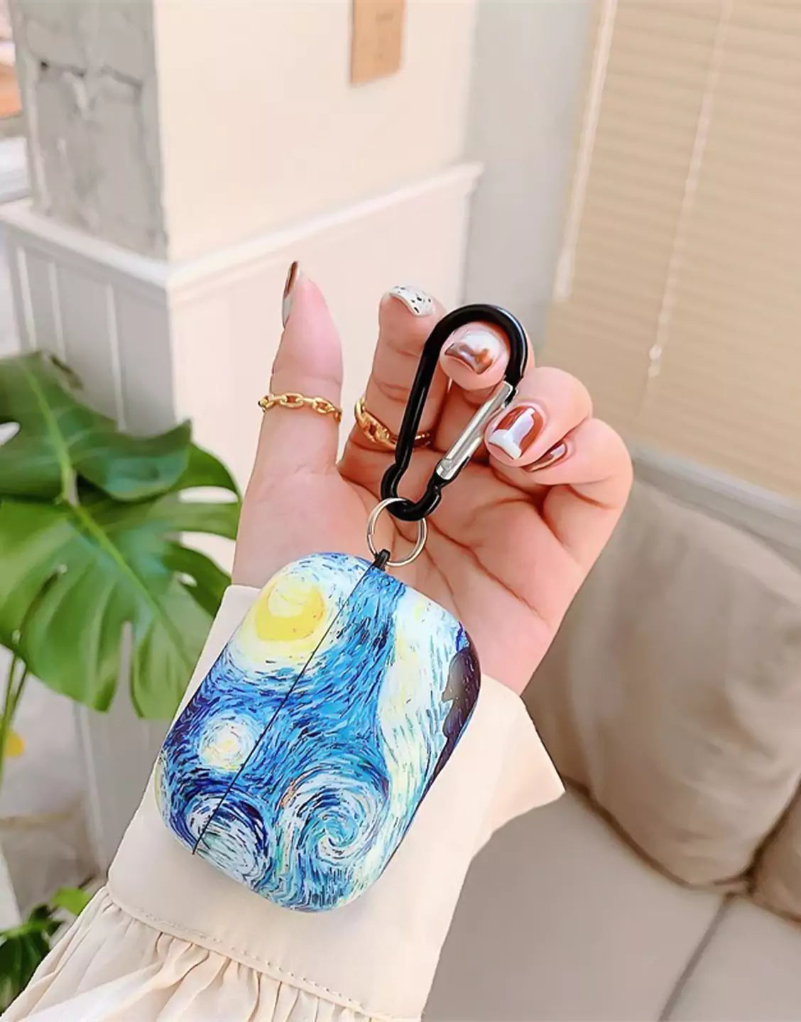 Vintage Van Gogh Starry Night Painting AirPods Case