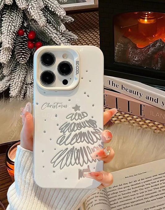 Winter White Merry Christmas iPhone Case - URBANLUSA