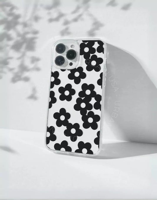 Coque de téléphone à motif de sourire esthétique pour iPhone / Samsung