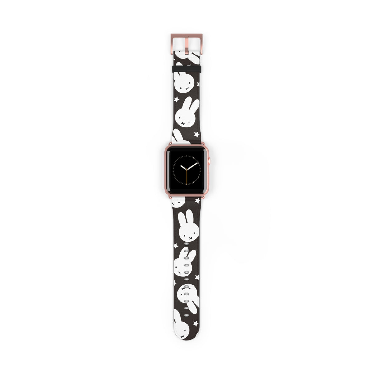 Kawaii Rabbit Stars Aesthetic Vegan Leather Watch Band For Apple Watch