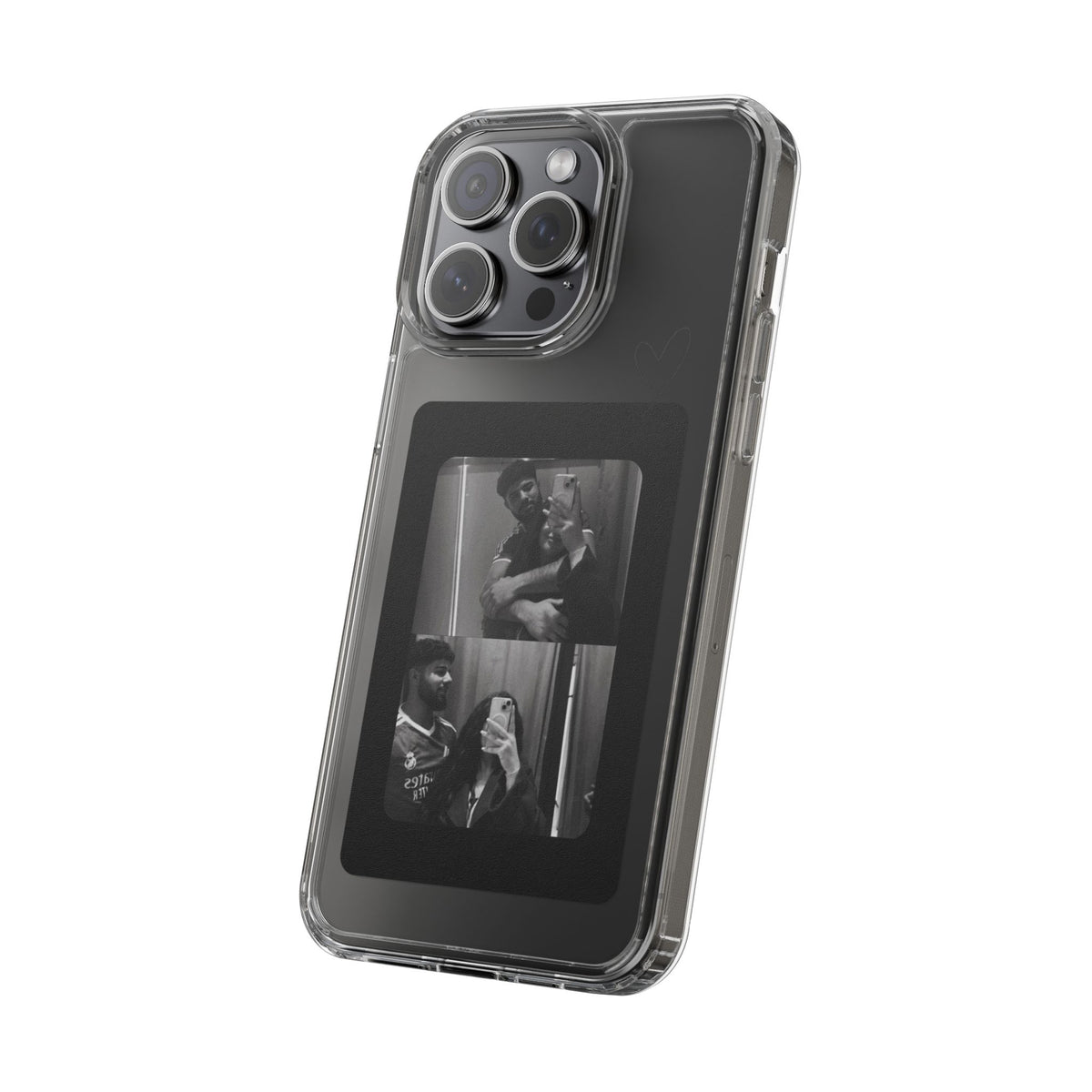 Clear Photo Phone Case — Black Retro Photo Strip Clear Case for iPhone