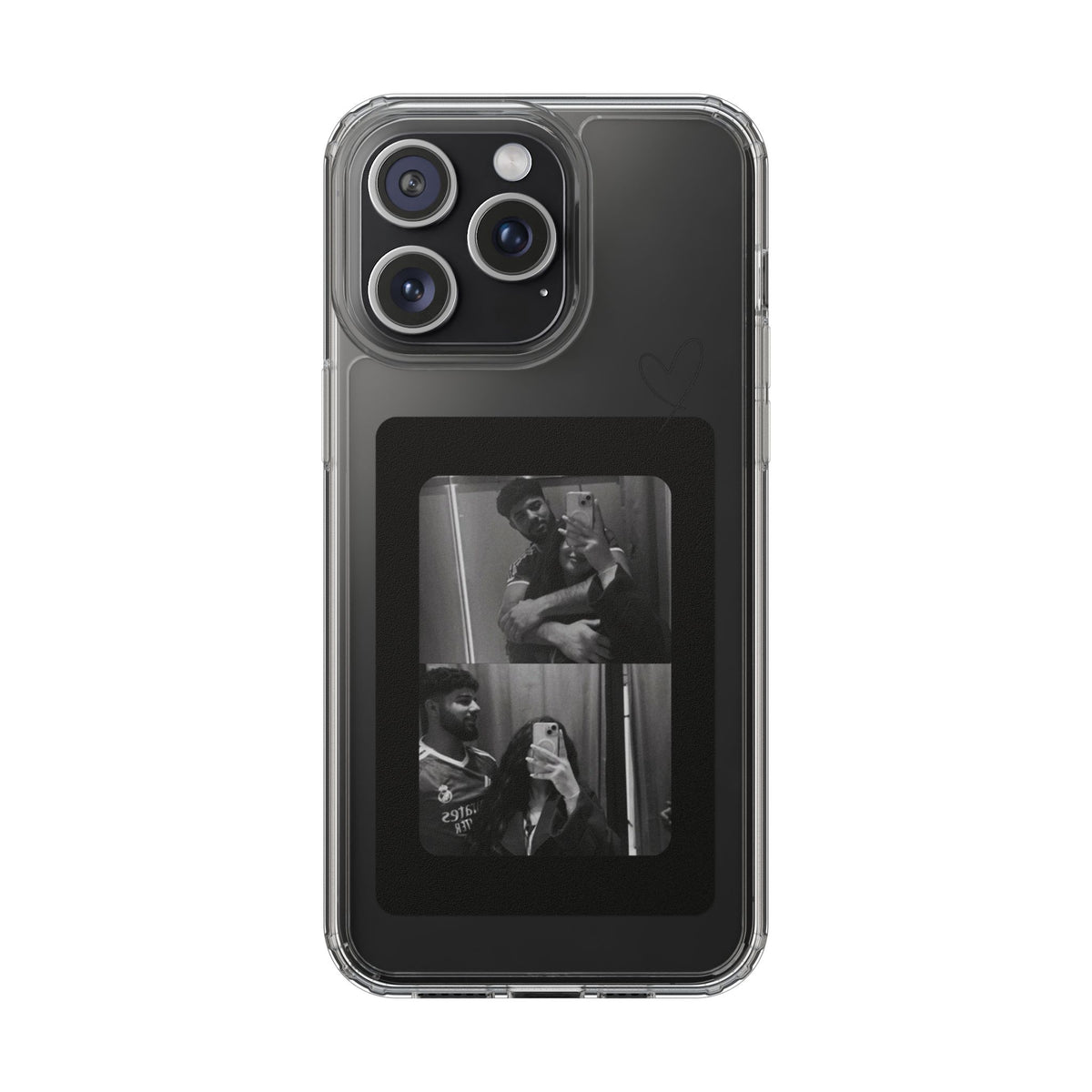 Clear Photo Phone Case — Black Retro Photo Strip Clear Case for iPhone