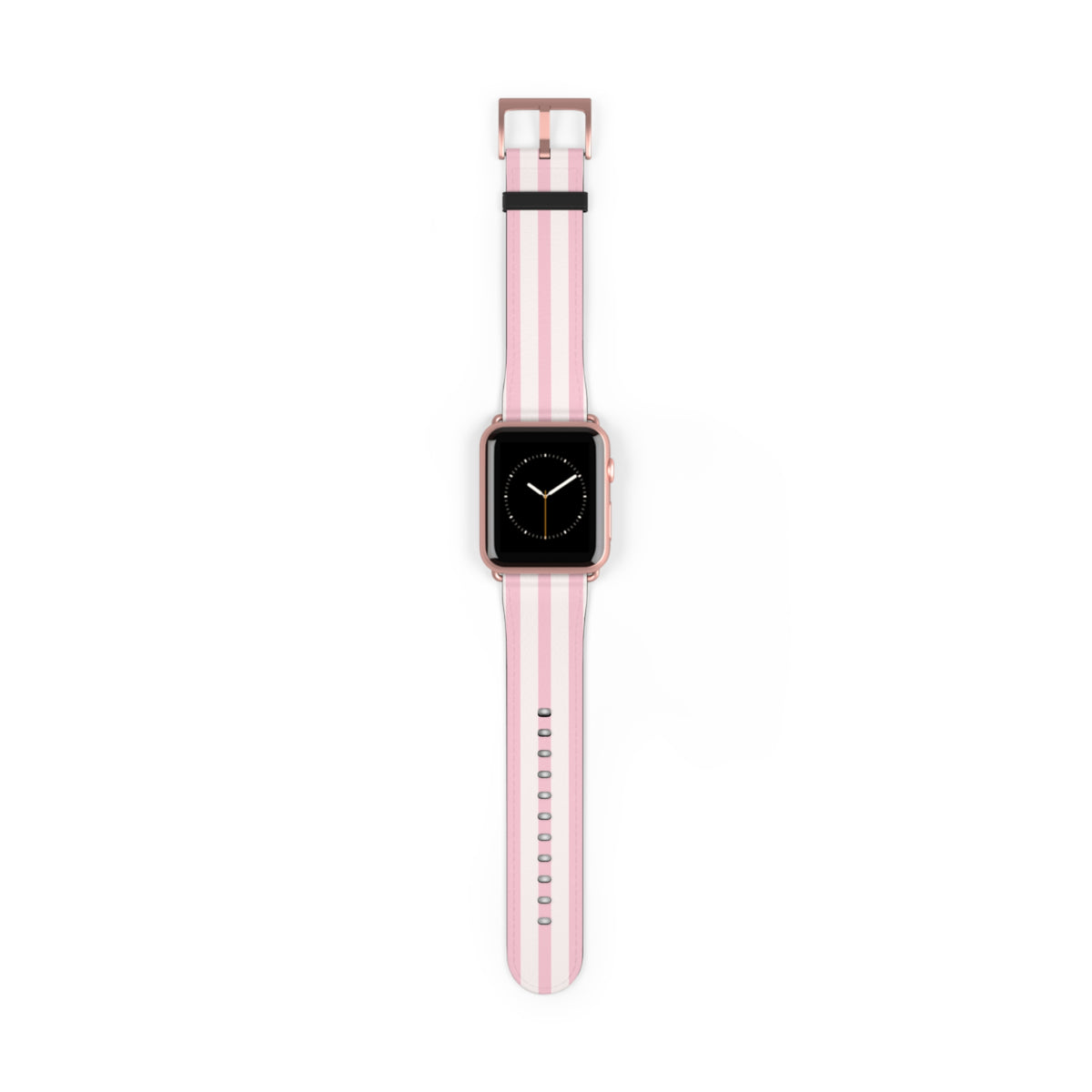 Pink Striped Apple Watch Band — Pastel Stripe Replacement Strap