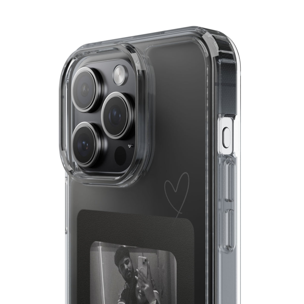 Clear Photo Phone Case — Black Retro Photo Strip Clear Case for iPhone