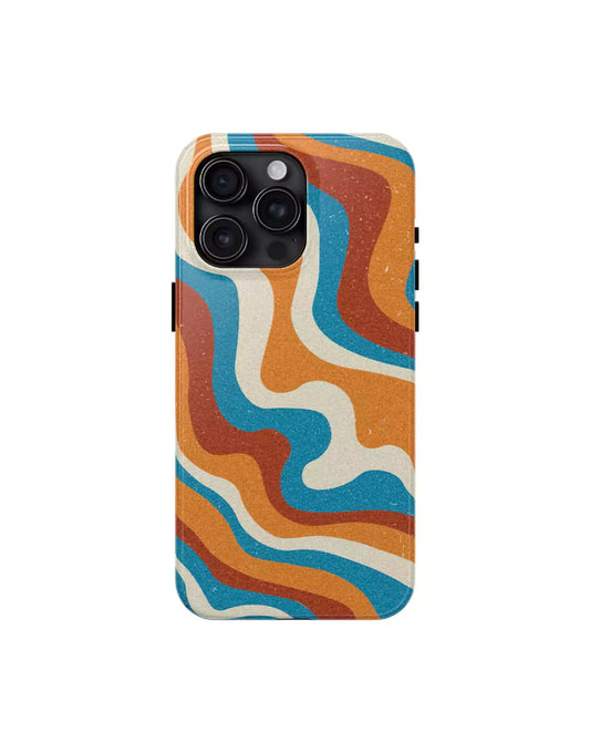 Retro Wave Abstract Phone Case - URBANLUSA