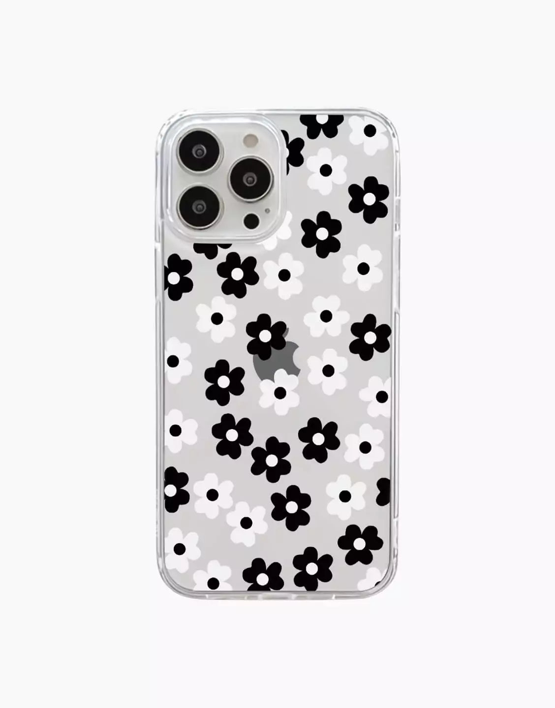 Black and White Flowers iPhone Case - URBANLUSA