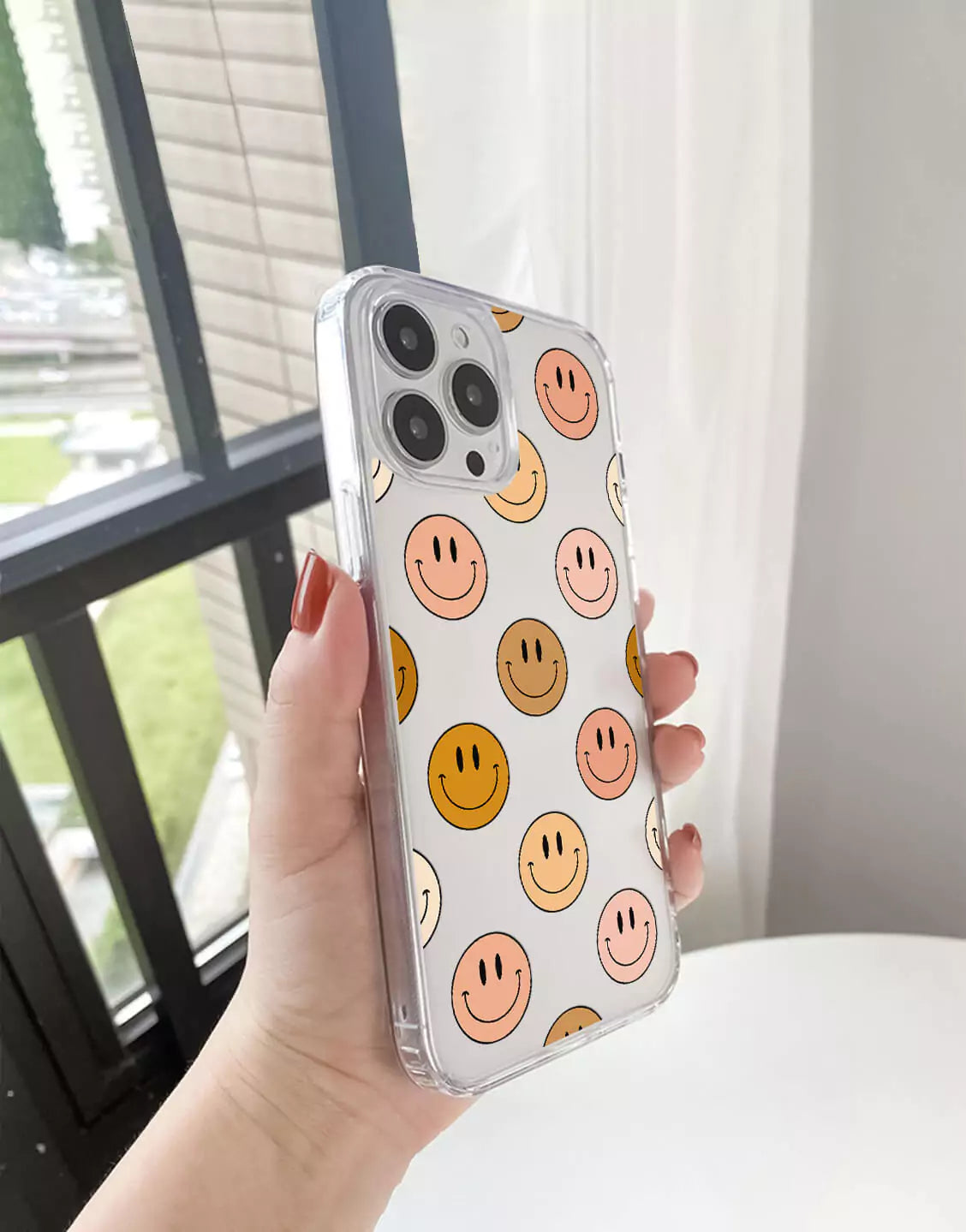 Boho Smiley Face iPhone Case - URBANLUSA