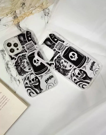 Collage Aesthetic Grunge iPhone Case - URBANLUSA