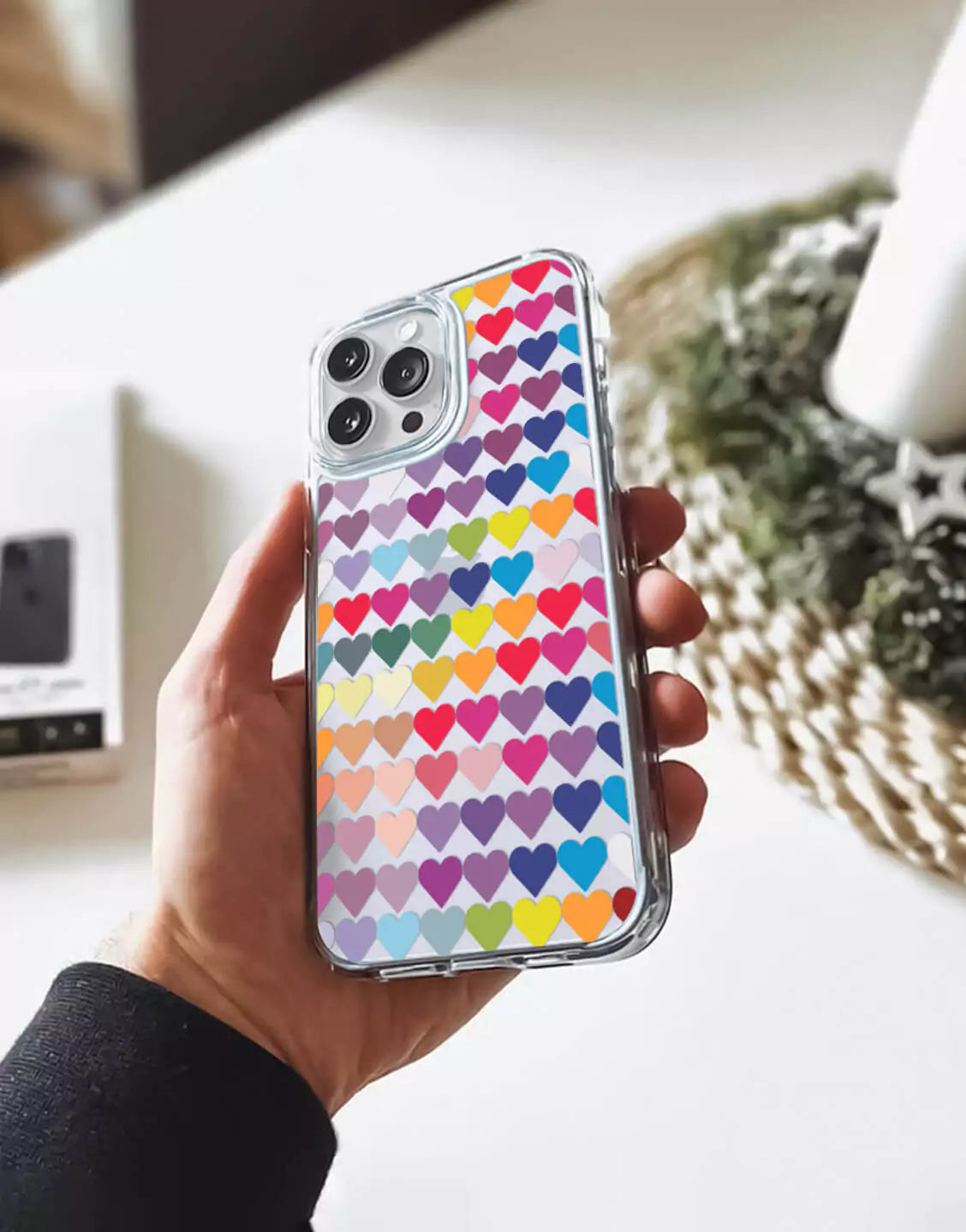 Colorful Hearts iPhone Case - URBANLUSA