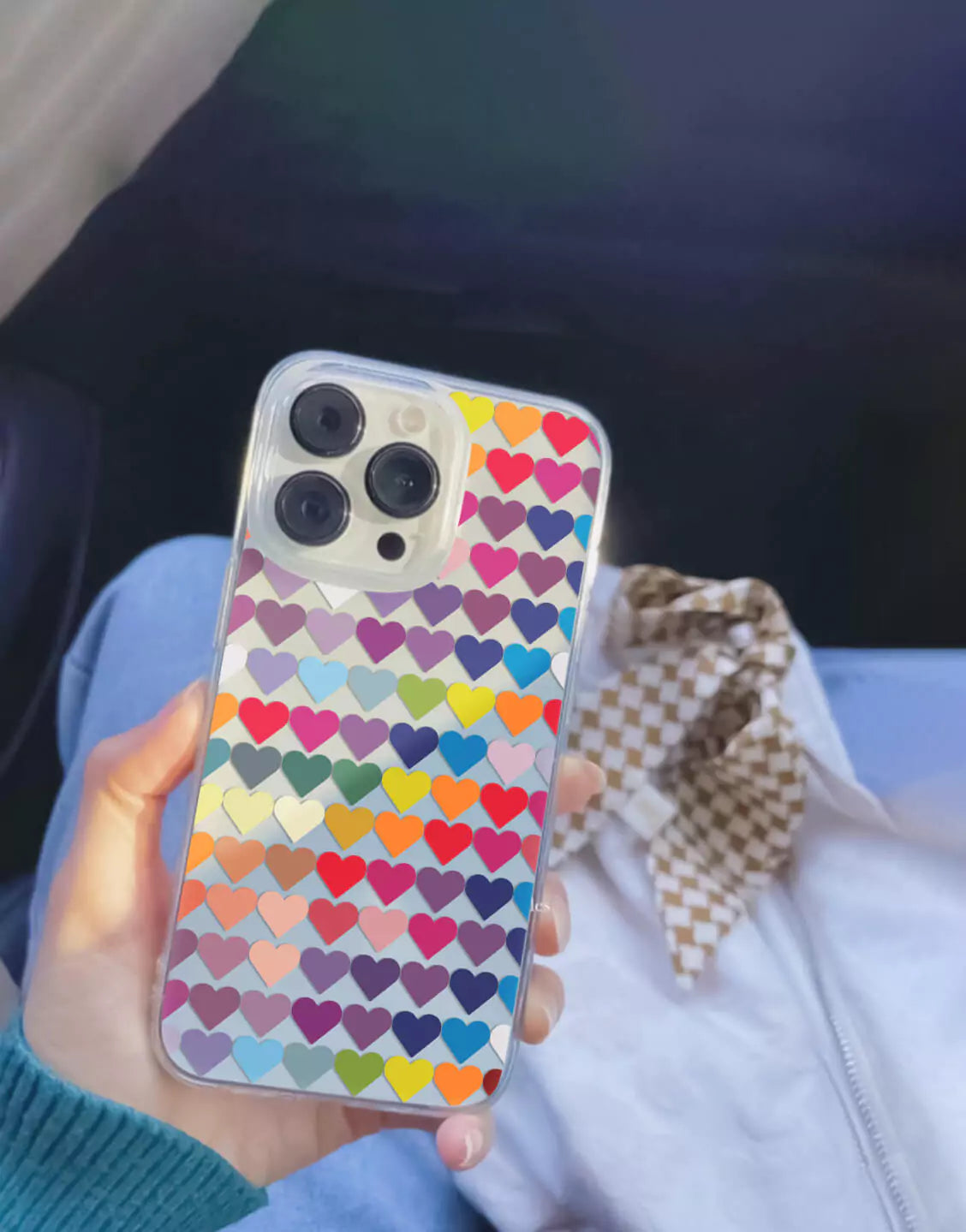 Colorful Hearts iPhone Case - URBANLUSA