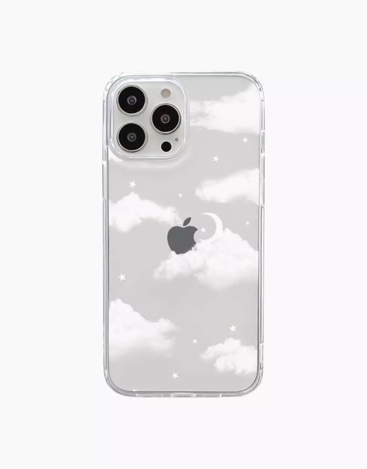 Coque transparente Pretty Clouds pour iPhone / Samsung