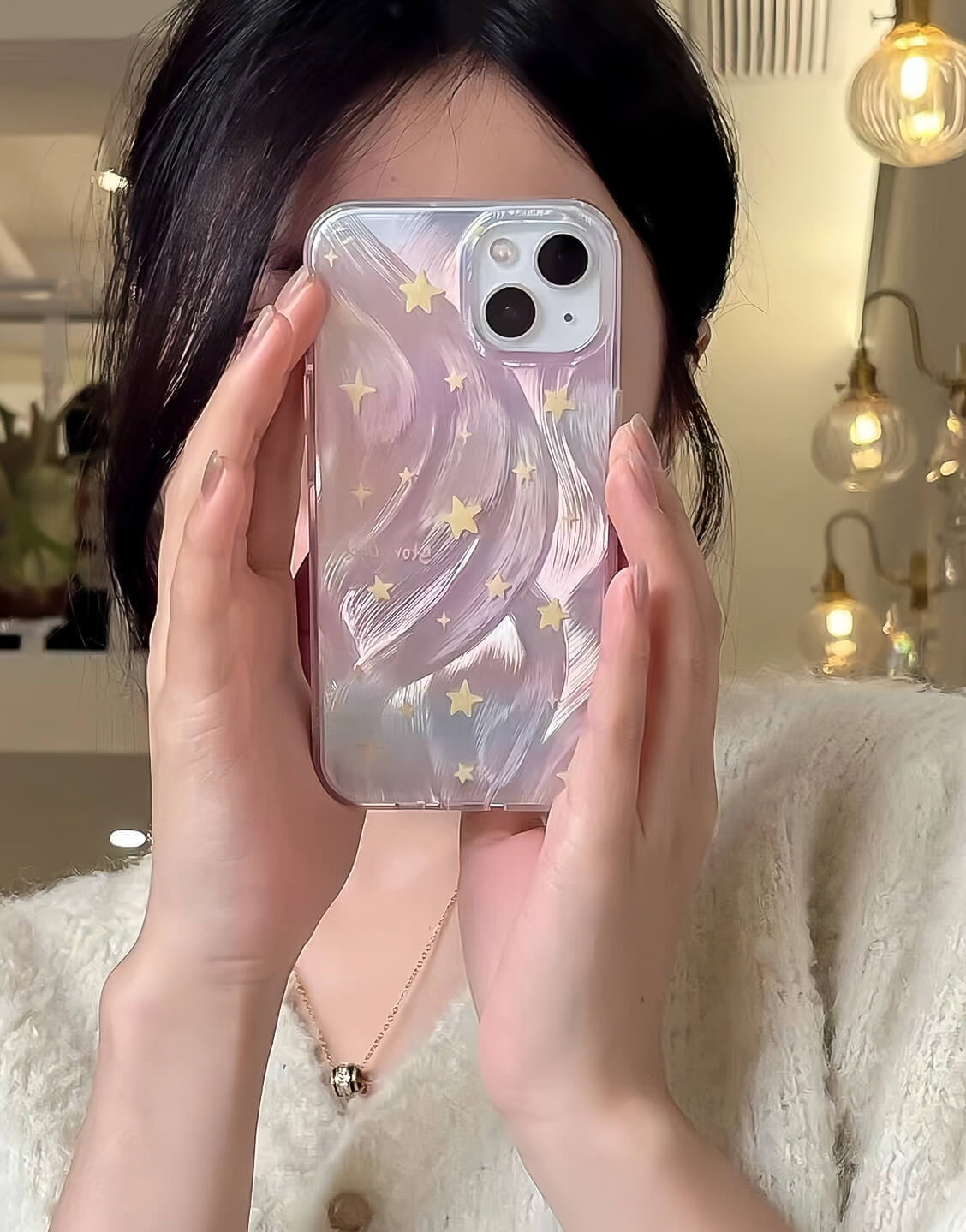 Pretty Mini Stars Laser iPhone Case - URBANLUSA