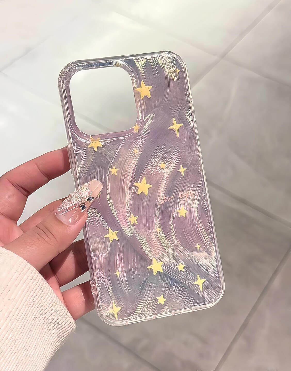 Pretty Mini Stars Laser iPhone Case - URBANLUSA