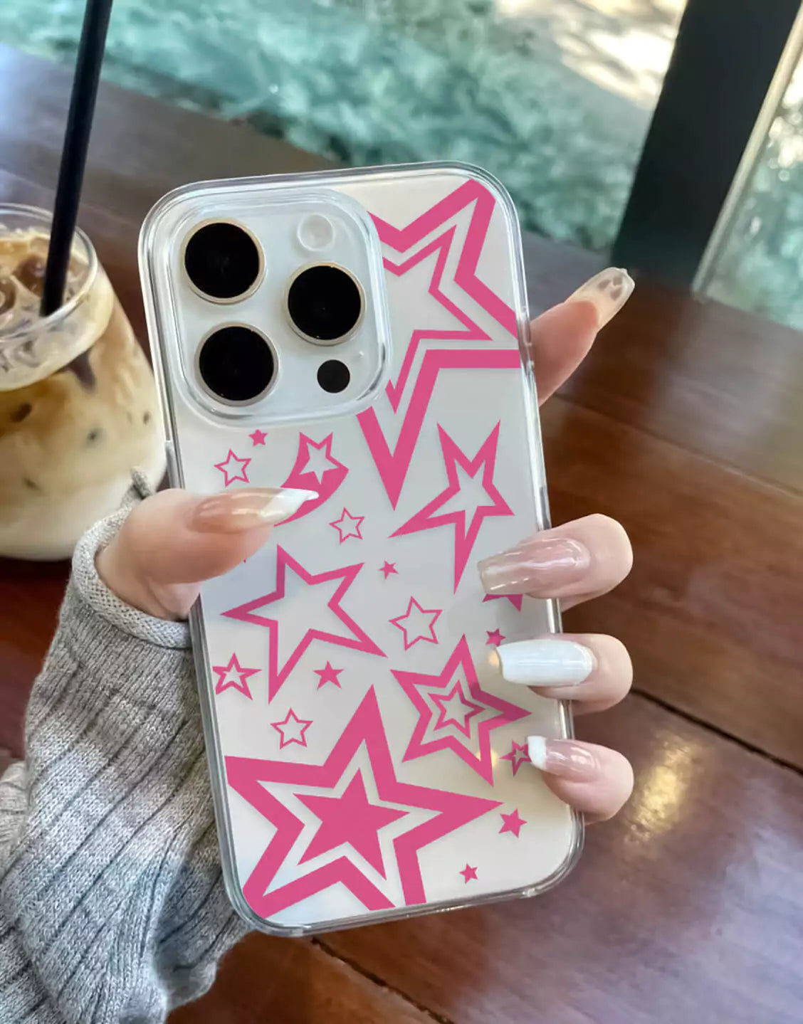 Y2K Pink Super Stars iPhone Case - URBANLUSA