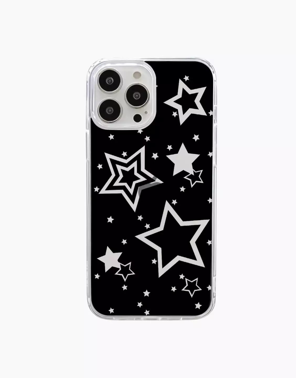 Black Y2k Stars iPhone Case - URBANLUSA