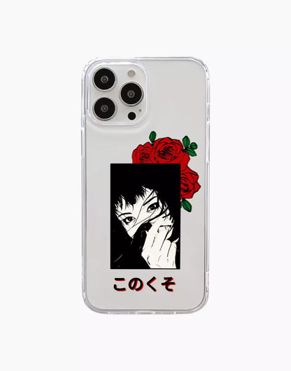 Esthetische Anime iPhone-hoes