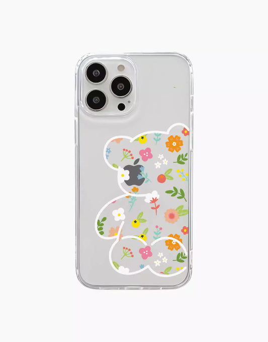 Aesthetic Bear Cute iPhone Case - URBANLUSA