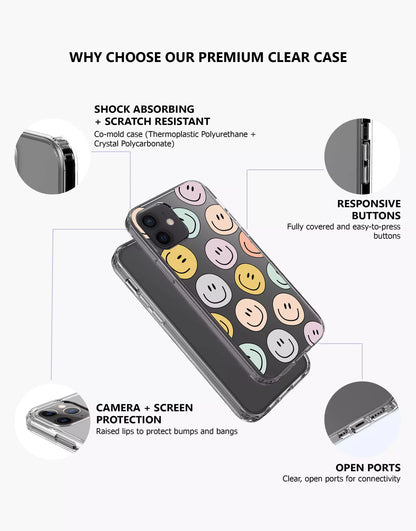 Cute Aesthetic Smile iPhone Case - URBANLUSA